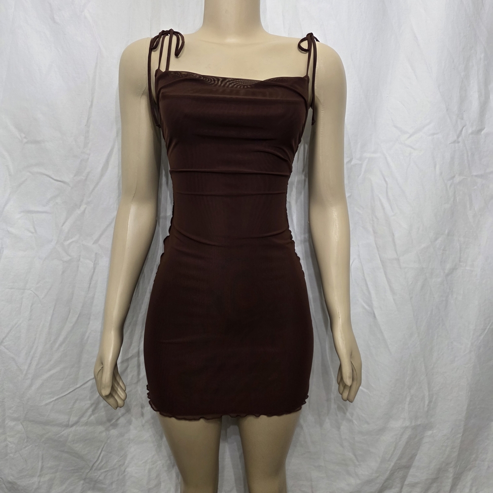 Bershka Chocolate Mini Dress